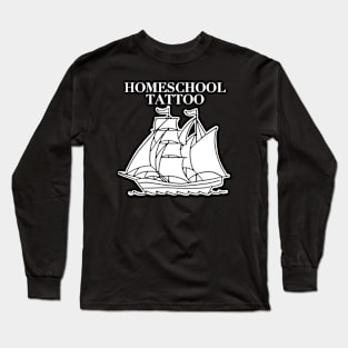 HomeSchooltattoo Ship upside down Long Sleeve T-Shirt